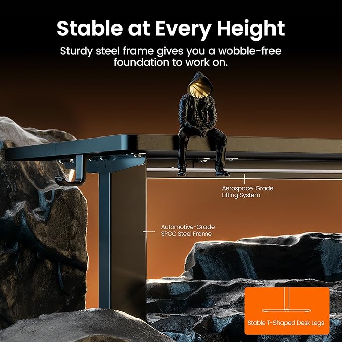 ErGear Height Adjustable Electric Standing Desk, 31.5 x 18.9 Inches Sit Stand - Image 4