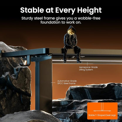ErGear Electric 71 x 30 inch Standing Desk Workstation, Large Sit Stand up Desk - Image 4
