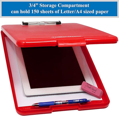 Think2Master Red Plastic Storage Clipboard. | 25% Heavier & 25% Sturdier| Heavy - Image 3