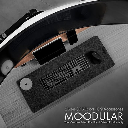 ULTRARM Moodular Wooden Monitor Stand 33.4” Desk Organizer - Image 2