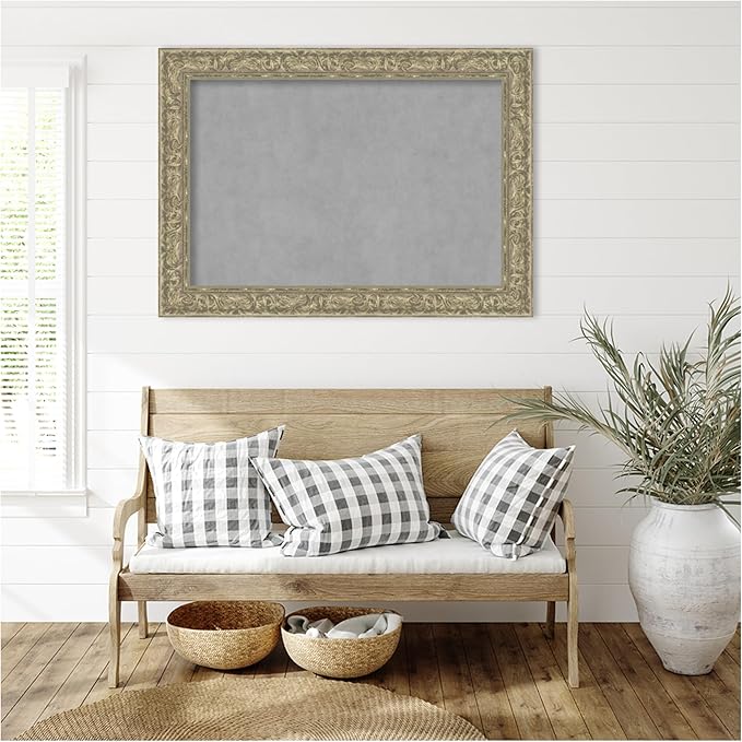 Amanti Art Silver Framed Magnetic Board 31x43 Large Vision Board - Image 6