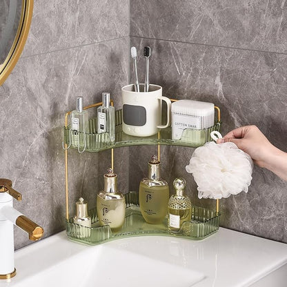 Trdongxu 2-Tier Corner Bathroom Organizer Countertop - Image 4