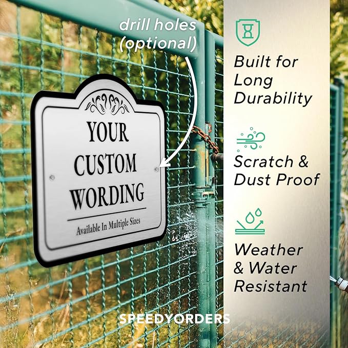 Custom Decorative Outdoor Waterproof Metal Signs, Personalized Aluminum Design - Image 6