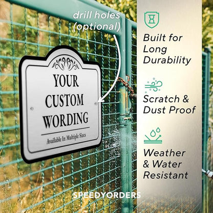 Custom Decorative Outdoor Waterproof Metal Signs, Personalized Aluminum Design - Image 6
