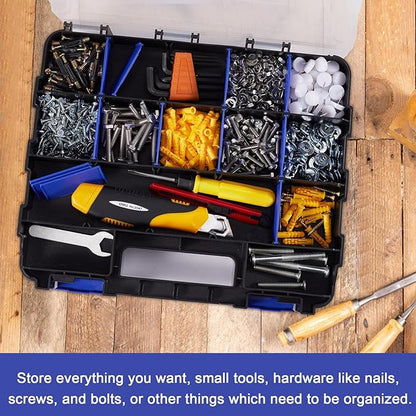 AIDY-PRO Hardware Organizer Box 34 Compartments Small Parts Organizer - Image 4
