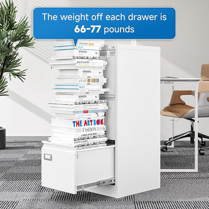 BYNSOE 3 Drawer File Cabinet - Image 8