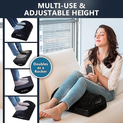 ComfiLife Foot Rest for Under Desk at Work – Adjustable Height Memory Foam Foot - Image 5