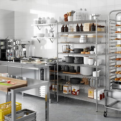 Regal Altair 18" Deep x 42" Wide x 74" Height Wire Shelving Kit | 8-Tier | NSF - Image 2