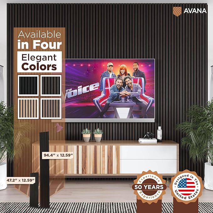 Avana Acoustic Wood Wall Panels – 47.2 x 12.6 Inch Smoke Oak Acoustic Panels 1 - Image 7