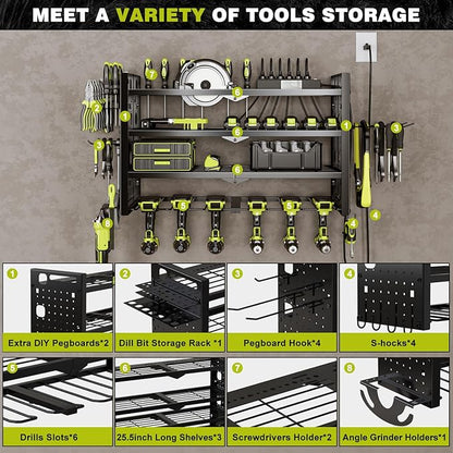 NattyDot Power Tool Organizer Wall Mount - Image 3