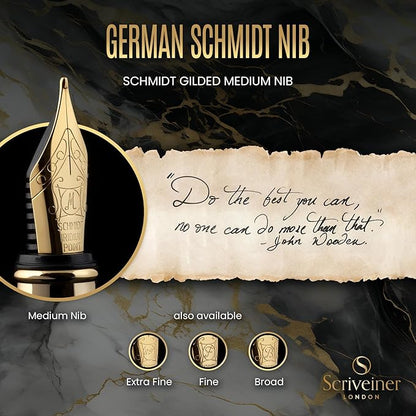 Scriveiner Personalized Black Fountain Pen - Image 5