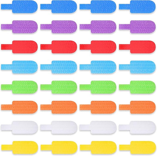50 Pieces Cable Labels Multi Color Cord Wire Labels, Cable Tags and Wire Tags by Outus