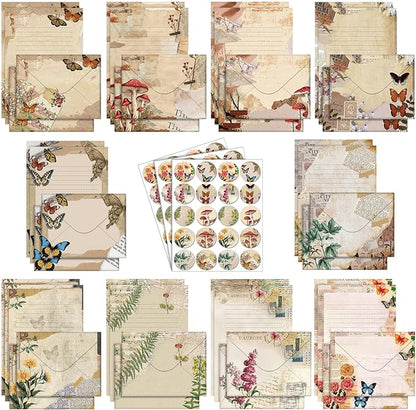 TaoBary 160 Pcs Stationery Paper Set 50 Double Sided Stationery Papers by TaoBary