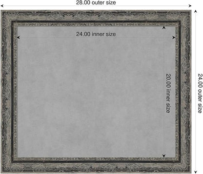 Amanti Art Black Framed Magnetic Board 24x28 Medium Vision Board - Image 2