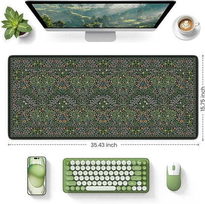 iCasso Big Mouse Pad, Desk Pad Mat, Full Desk Large Mousepad, Anti-Slip Smooth - Image 2