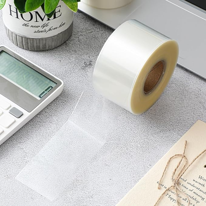 Zonon 500 Pcs Clear Labels Label Protector Clear Stickers Wafer Seals - Image 4