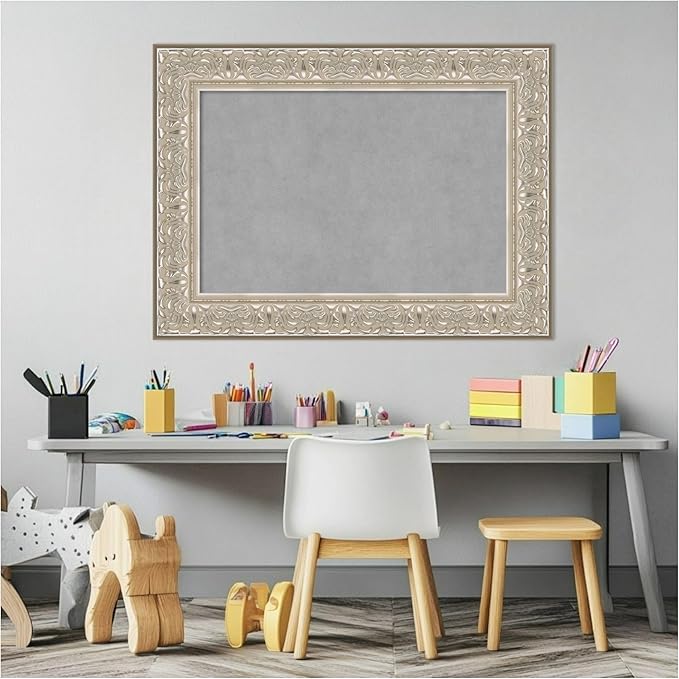 Amanti Art Silver Framed Magnetic Board 23x31 Medium Vision Board - Image 5