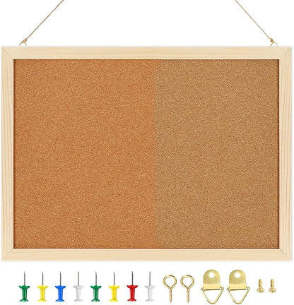 Cork Board, FEBSNOW Cork Board Bulletin Board, 14.6 X 11 inches Vision Board - Image 3