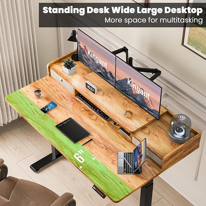 Kingant 55 x 30 Inch Electric Standing Desk - Image 3