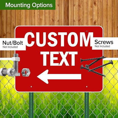 Custom Arrow, Custom Directional Sign, Left Arrow, 36x48 Inches, Rust Free - Image 5