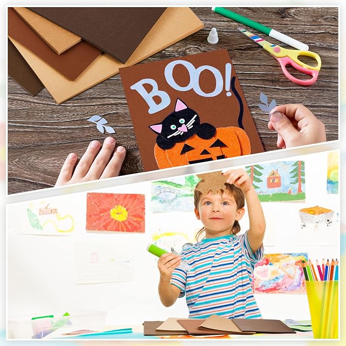 Sinmoe 40 Sheets 5 Shades Cardstock Paper 8.5 x 11 Inches 180gsm Solid Core - Image 6