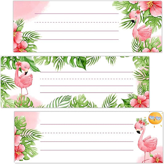 Name Tags for Classroom Desks, Flamingo Theme Students Name Plates, Tropical by Unknown