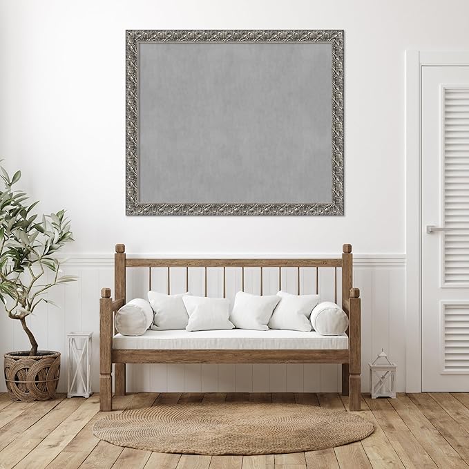 Amanti Art Silver Framed Magnetic Board 46x54 Oversize Vision Board - Image 6