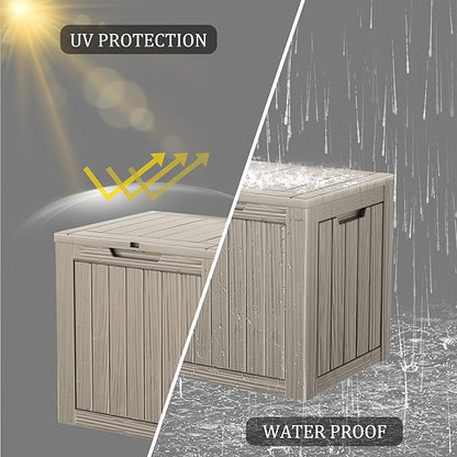 PATIOEASY Outdoor Storage Box 30GAL Waterproof Resin Deck Box, UV-Resistant - Image 6
