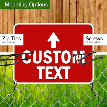Custom Arrow, Custom Directional Sign, Up Arrow, 18x24 Inches, 55 mil thick - Image 5
