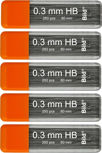Bild Premium 1250 Leads of 0.3 mm HB Mechanical Pencil Lead Refills by Bild