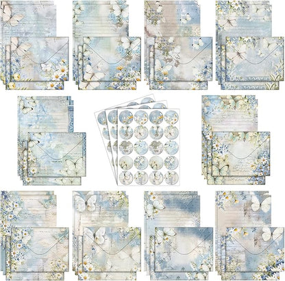 TaoBary 160 Pcs Stationery Paper Set 50 Double Sided Stationery Papers by TaoBary