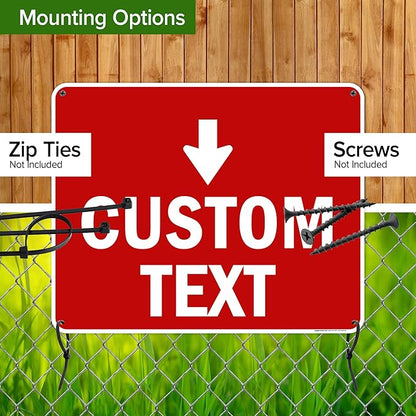 Custom Arrow, Custom Directional Sign, Down Arrow, 24x30 Inches, Rust Free .063 - Image 5