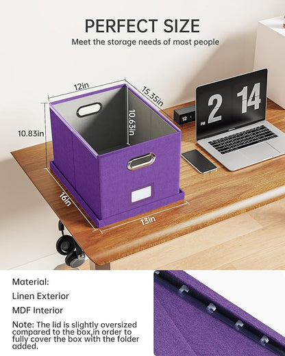 Oterri File Organizer, File Box, File Cabinet - Image 3