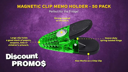 50 Magnetic Memo Holders Set - Image 3