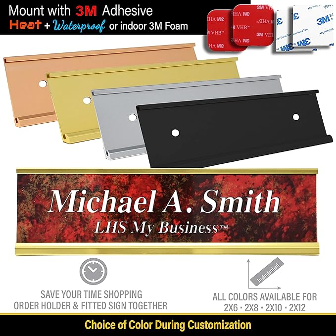 Custom Name Plate with Choice of Mounting - Image 3