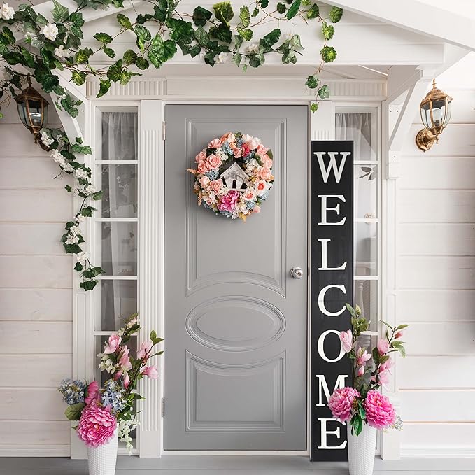 Tall Outdoor Welcome Sign for Front Door, 6ft Black, Rustic Tall Welcome Sign - Image 5