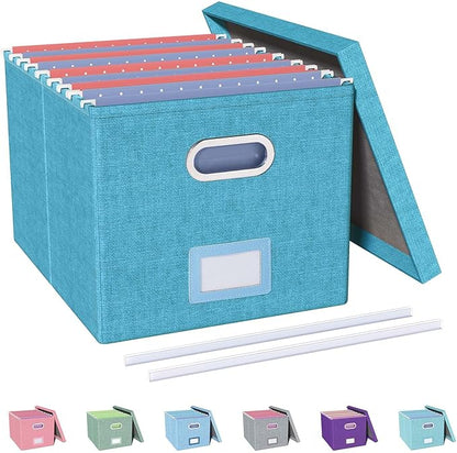 Oterri File Organizer with Lid, File Box, File Cabinet by Oterri