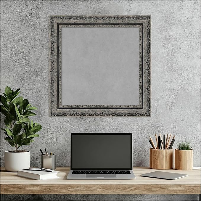 Amanti Art Black Framed Magnetic Board 20x20 Small Vision Board - Image 6