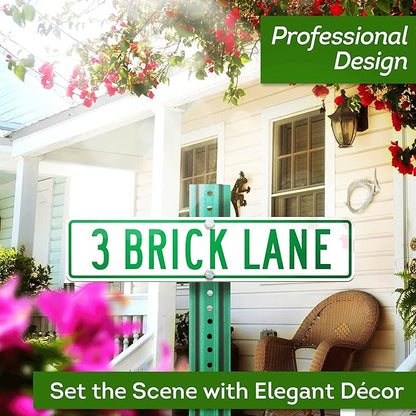Custom Street Sign, Address Sign, 8 Colors, Reflective Option, Mounting Options - Image 2