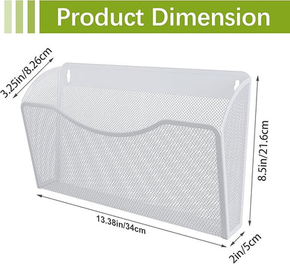 EasyPAG 3 Single Pocket Wall File Organizer, Mesh Hanging File Folder Organizer - Image 8