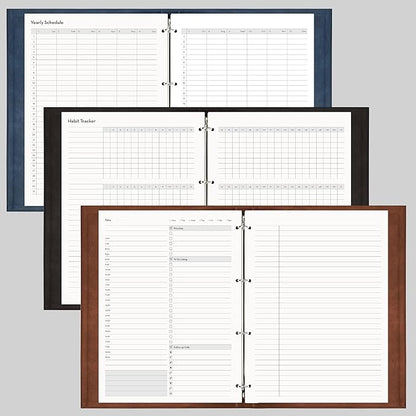 EMSHOI Undated Daily Planner 9.2" X 12", A4 To Do List Notepad, 240 Pages Ring - Image 2