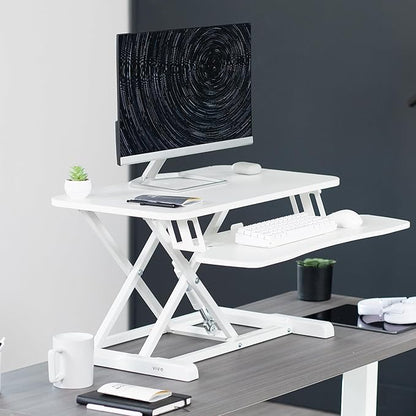VIVO 28 inch Desk Converter, K Series, Height Adjustable Sit to Stand Riser - Image 2