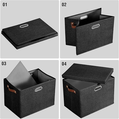 Roobyl 17" Large Collapsible Storage Bins - Image 6