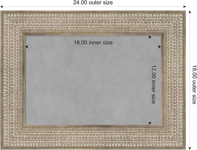 Amanti Art Silver Framed Magnetic Board 18x24 Small Vision Board - Image 3