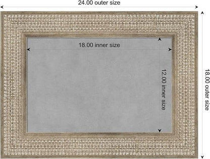 Amanti Art Silver Framed Magnetic Board 18x24 Small Vision Board - Image 3