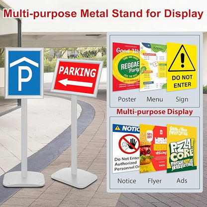 VAIIGO Heavy Duty Standing Sign Holder 8.5x11 Inch - Image 6