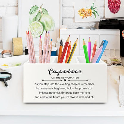 XPH Congratulations Gift Pen Pencil Holder Organizer - Image 2