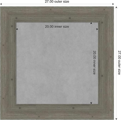 Amanti Art Grey Framed Magnetic Board 27x27 Medium Vision Board - Image 4