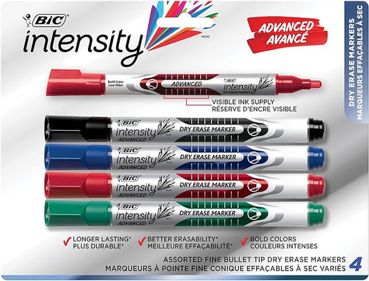 BIC Magic Marker Dry-Erase Markers, Pocket Style, Bullet Point by BIC