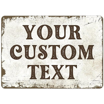 Rustic Custom Sign, Personalized Metal Signs, Gift by SigoSigns
